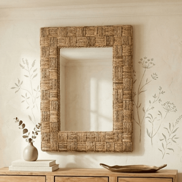 Καθρέφτης Squares rattan m-y