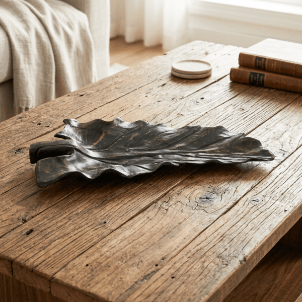 Διακοσμητικό Black leaf centerpiece m-y
