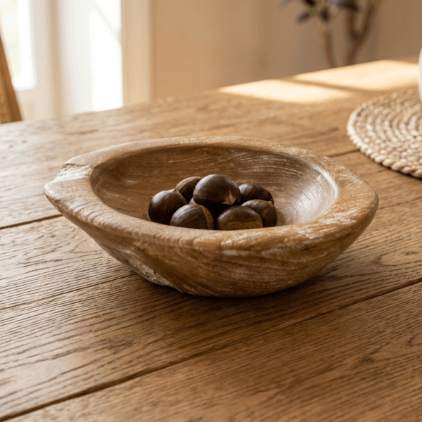 Μπολ decorative S teak m-y